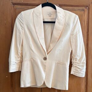 Cream blazer 
Excellent shape. 
No stains